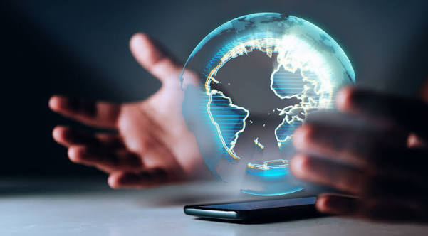 A imagem transmite tecnologia